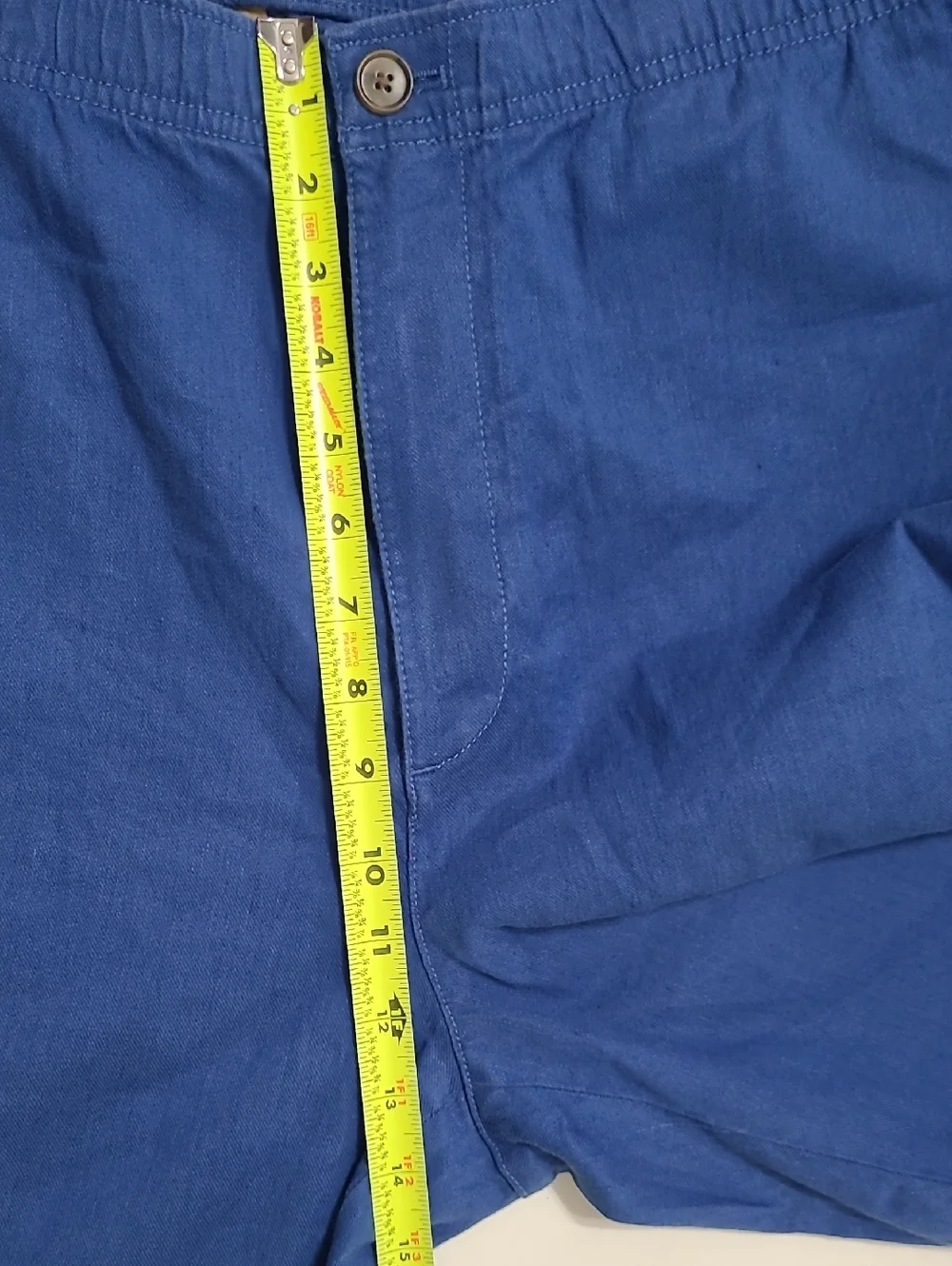 NWT Banana Republic Blue Linen-Cotton Blend Traveler Pull-On Pants size XL